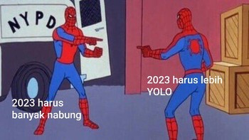 Resolusi 2022 vs 2023. Foto: Twiiter