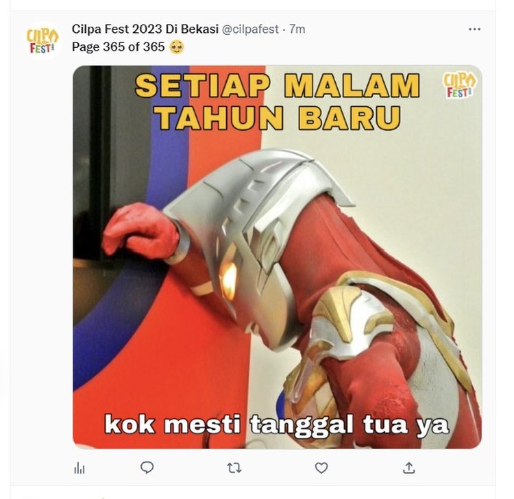 Meme Sambut Malam Tahun Baru 2023