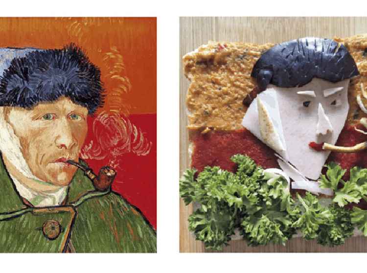 Netizen Jerman Membuat Karya Lukisan Terkenal di Dunia di Atas Sepotong Roti
