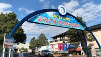 Memasuki kawasan pasar ikan Yaizu yang terletak di Yaizu, Shizouka, Jepang, kamu bisa langsung melihat ada gapura dengan tulisan ‘Selamat datang di kerajaan ikan’. Pasarnya lebih mirip dengan taman hiburan ya? Foto: soranews24.com / Casey Baseel