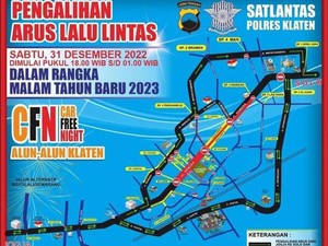 Ada CFN di Tengah Kota Klaten Malam Ini, Begini Rekayasa Lalinnya