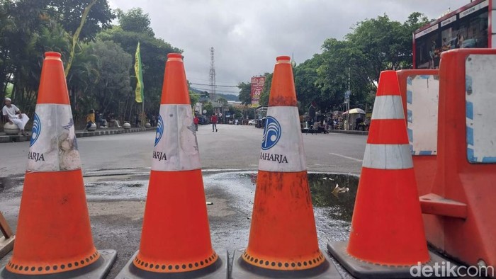 Penutupan jalan di Kota Batu