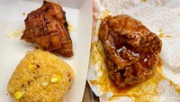 Untuk kamu yang sedang menghindari menu gorengan, bisa coba ayam panggang bumbu Cajun yang aromatik khas Popeyes. Harganya juga Rp 25 ribuan per potong.
