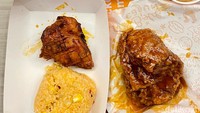 detikfood mencoba beberapa menu di Popeyes. Ada ayam goreng pedas (New Orleans Spicy), ayam panggang (Louisiana Grilled Chicken), dan burger ayam (Chicken Sandwich Buttermilk).