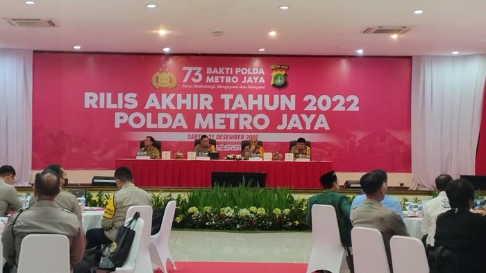 Rilis akhir tahun Polda Metro Jaya (Silvia-detikcom)