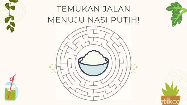 Tes Mata dan Perut, Temukan Jalan Terdekat Menuju Nasi Putih!