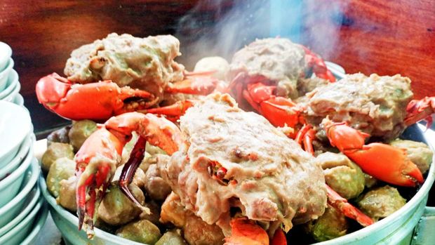 Bakso kepiting. (Dok. Agus Prayitno)