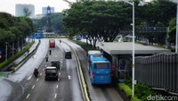 Cuaca mendung cenderung basah di hari pertama di tahun 2023 ini.