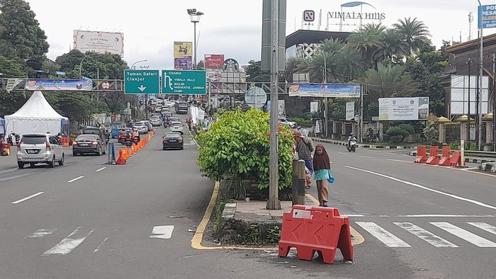 Lalu lintas di Puncak (Sholihin/detikcom)