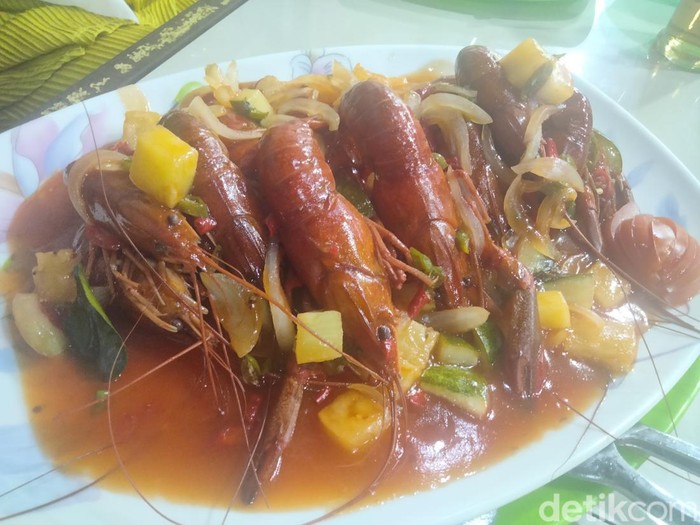 Lobster air tawar di Amex Seafood (Perdana Ramadhan/detikSumut)