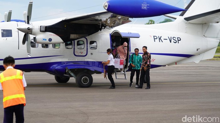 Maskapai Susi Air di Bandara Arung Palakka, Bone, Sulsel.