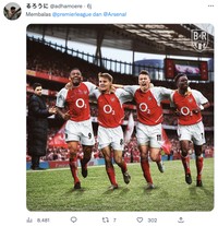 Meme Arsenal di puncak klasemen Liga Inggris.