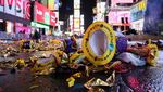 Pesta Malam Tahun Baru di New York Tinggalkan Sampah