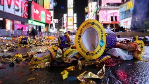Pesta Malam Tahun Baru di New York Tinggalkan Sampah