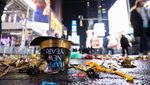 Pesta Malam Tahun Baru di New York Tinggalkan Sampah