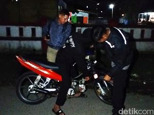 Polisi Sita 18 Motor Knalpot Bising di Polman saat Razia Jelang Tahun Baru