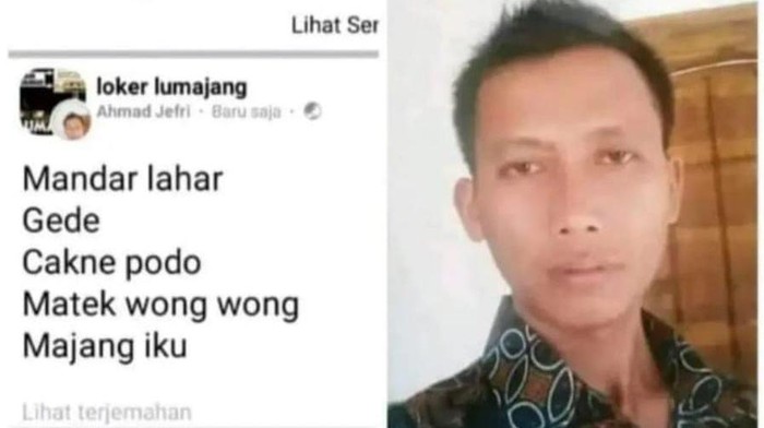 Postingan pria di Lumajang yang doakan Semeru banjir lahar
