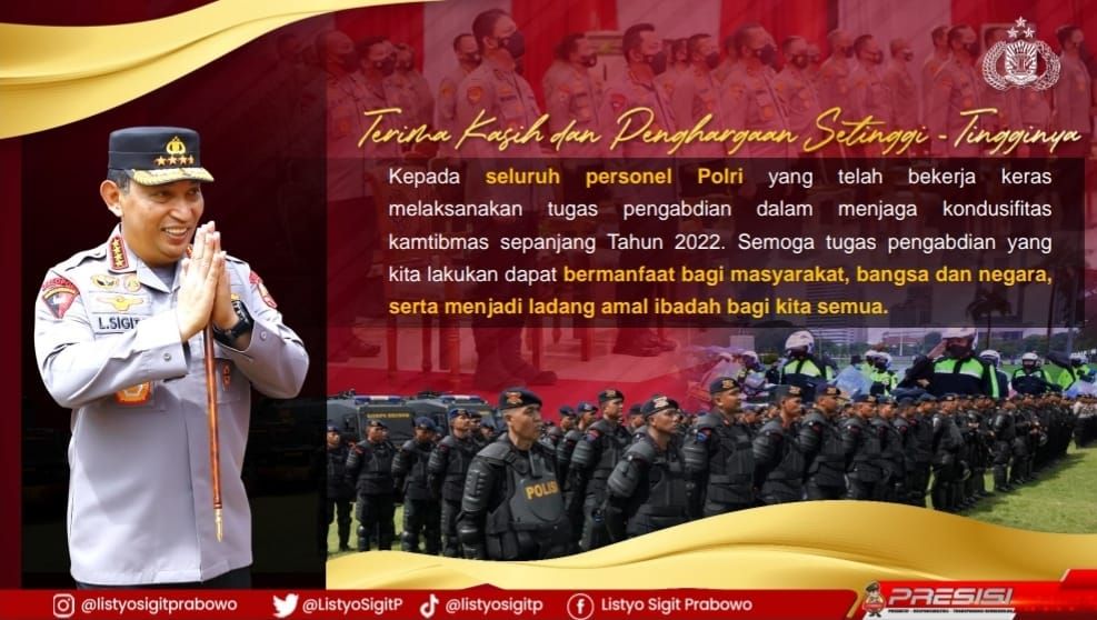 Rilis Akhir Tahun 2022 Polri