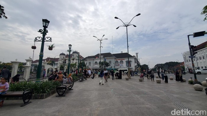 Suasana kawasan Malioboro Jogja di hari pertama 2023, Minggu (1/1/2023).