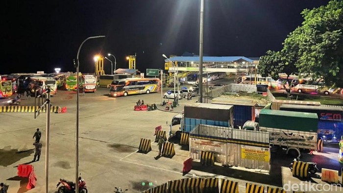 Suasana Pelabuhan Bakauheni Lampung Selatan (Tommy Saputra/detikSumut)