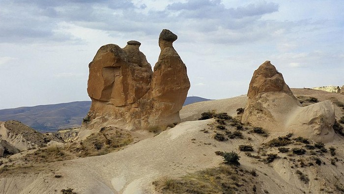 TURKEY - 2005/01/01: Turkey, Cappadocia, Pink Valley, Camel Rock Formation. (Photo by Wolfgang Kaehler/LightRocket via Getty Images)