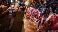 Untuk daging sapi, harga di DKI Jakarta berkisar Rp 141.621/kg sampai Rp 146.764/kg.