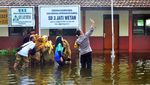 Empat Sekolah di Kudus Terendam Banjir, KBM Diliburkan