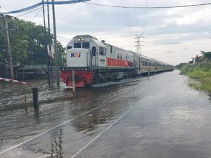 Banjir di Stasiun Semarang Tawang Surut, Perjalanan KA Berangsur Normal