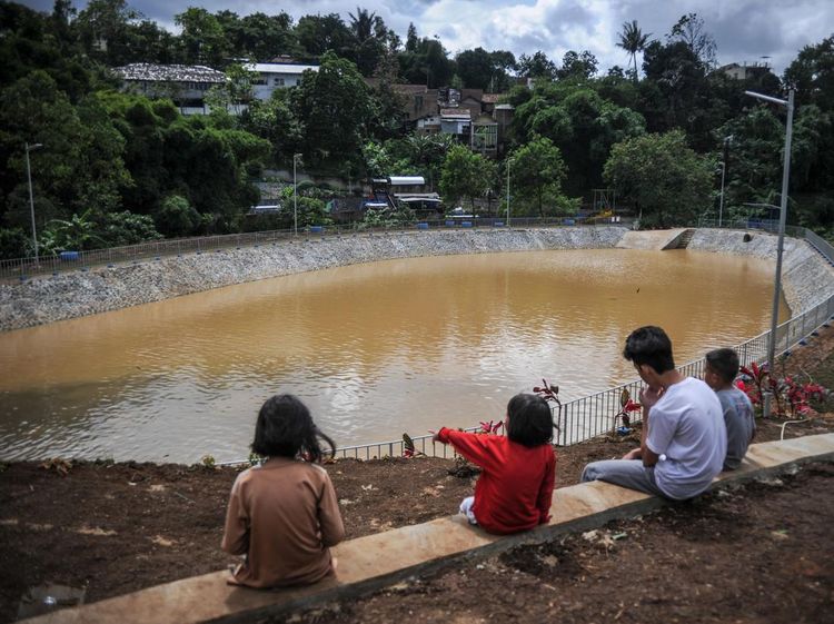 Penampakan Kolam Retensi Cisanggarung untuk Atasi Banjir di Bandung