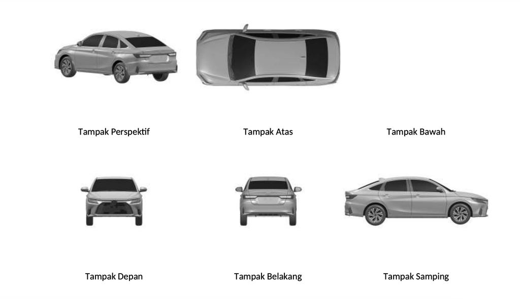 Desain Sedan Daihatsu Terdaftar di Indonesia