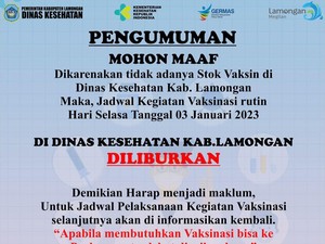 Stok Vaksin Booster di Lamongan Kosong