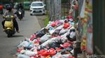 Duh.. Sampah Berserakan di Jalan Raya Citayam Depok
