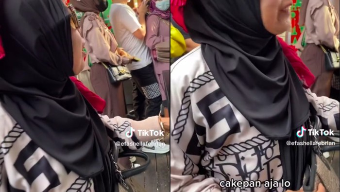 Emak-emak adu bacot di Karens Diner