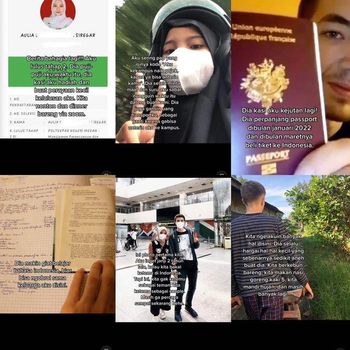 Kisah cinta beda negara, Aulia dan Jo viral di media sosial.