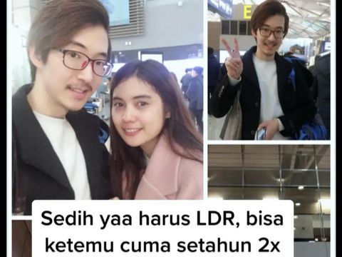 Kisah cinta beda negara Dea Sardiaya dengan Kim Seungwoo Kim, viral di media sosial.