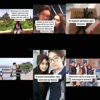 Kisah cinta beda negara Dea Sardiaya dengan Kim Seungwoo Kim, viral di media sosial.