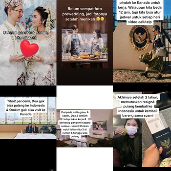 Kisah cinta negara lain, Dea Sardaya dan Kim Seungwoo Kim viral di media sosial.
