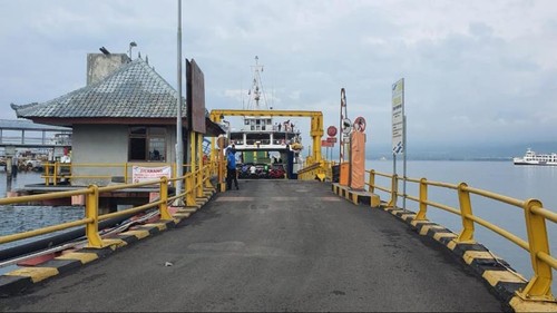 Kondisi Pelabuhan Gilimanuk, Kecamatan Melaya, Kabupaten Jembrana, Bali, Senin (2/1/2022).