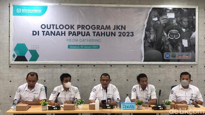 Konferensi pers BPJS Kesehatan Papua dan Papua Barat.
