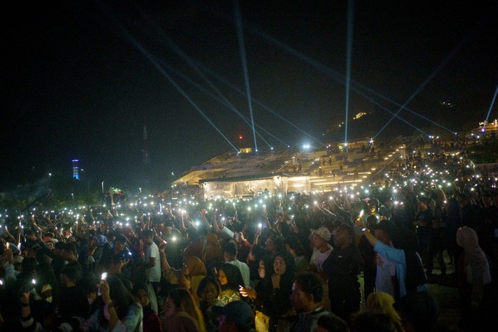 Konser tahun baru di Labuan Bajo