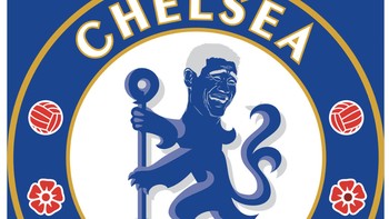 Meme logo Chelsea diganti jadi kocak. Foto: Twitter