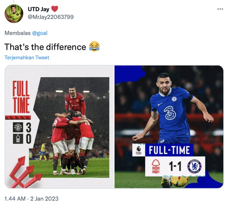 Meme Chelsea ditahan imbang Nottingham Forest