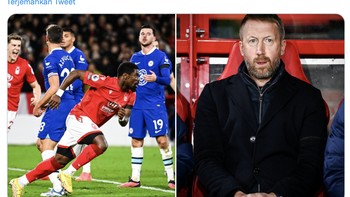 Dalam empat laga tandang, tim asuhan Graham Potter ini belum pernah menang sama sekali. Foto: Twitter