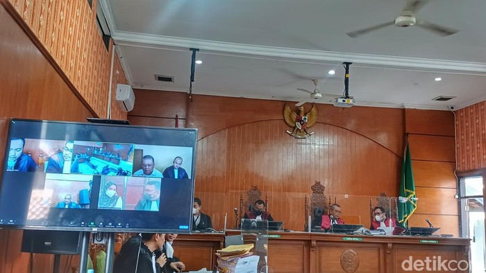 Suasana sidang eks anggota DPRD Jabar