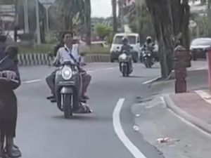 Viral Anjing Diseret Motor di Kuta Selatan, Ini Pelakunya