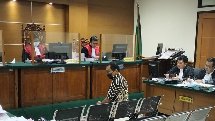Terdakwa Budiyono, eks programmer aplikasi Samsat Kelapa Dua Tangerang.