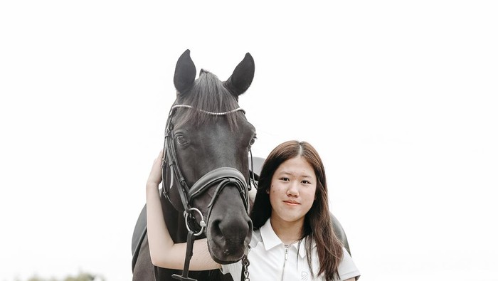 Atlet berkuda 14 tahun asal Surabaya Victoria Lee