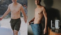 Presenter Daniel Mananta sempat ikut diet vegan dan hobi lari marathon. Hasilnya ia berhasil menurunkan dua ukuran celananya. Foto: Site News/Pool