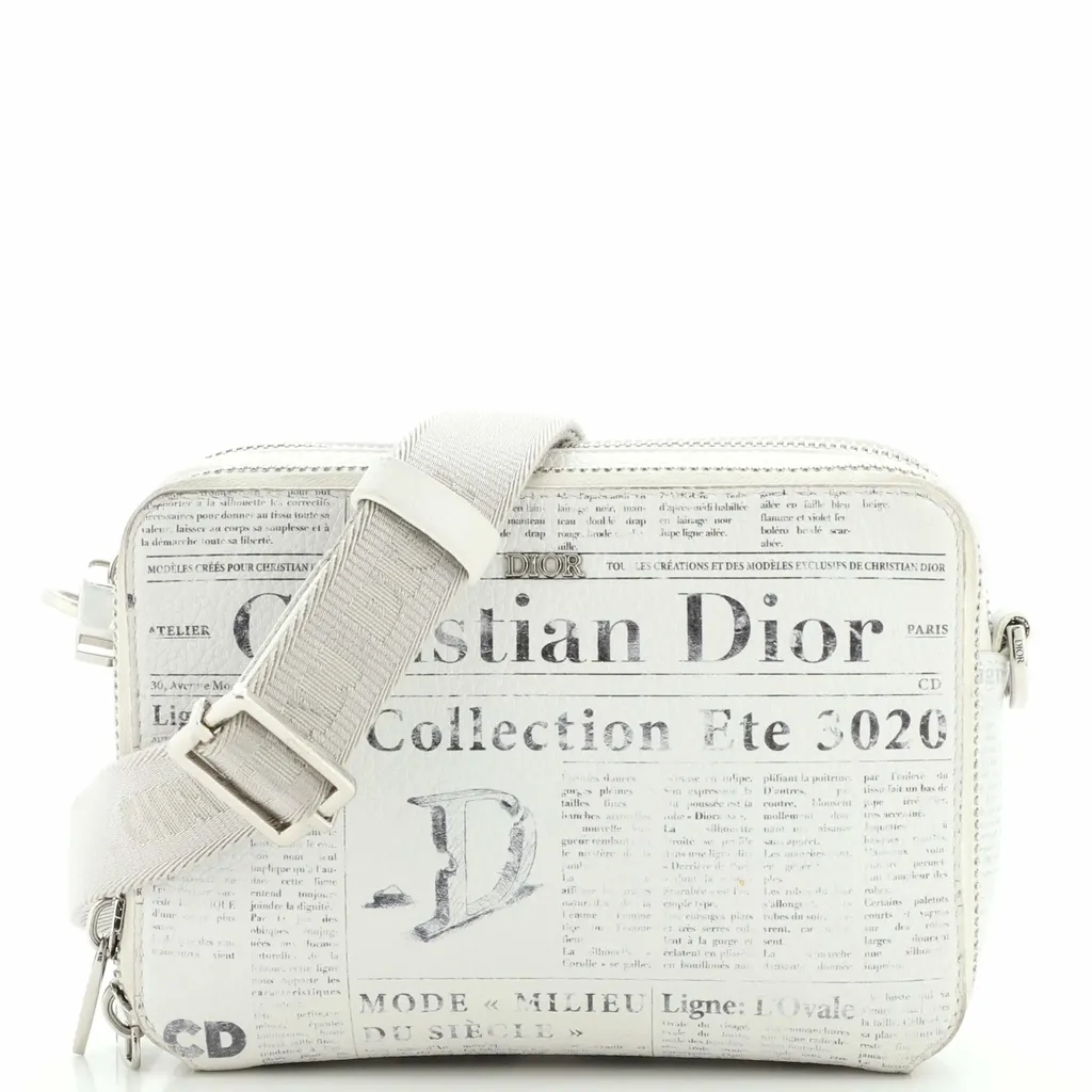 Dior Daniel Arsham Double Zip Crossbody Pouch (Photo: Rebag)