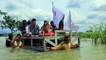 Jalan Utama Desa di Kudus Terendam Banjir